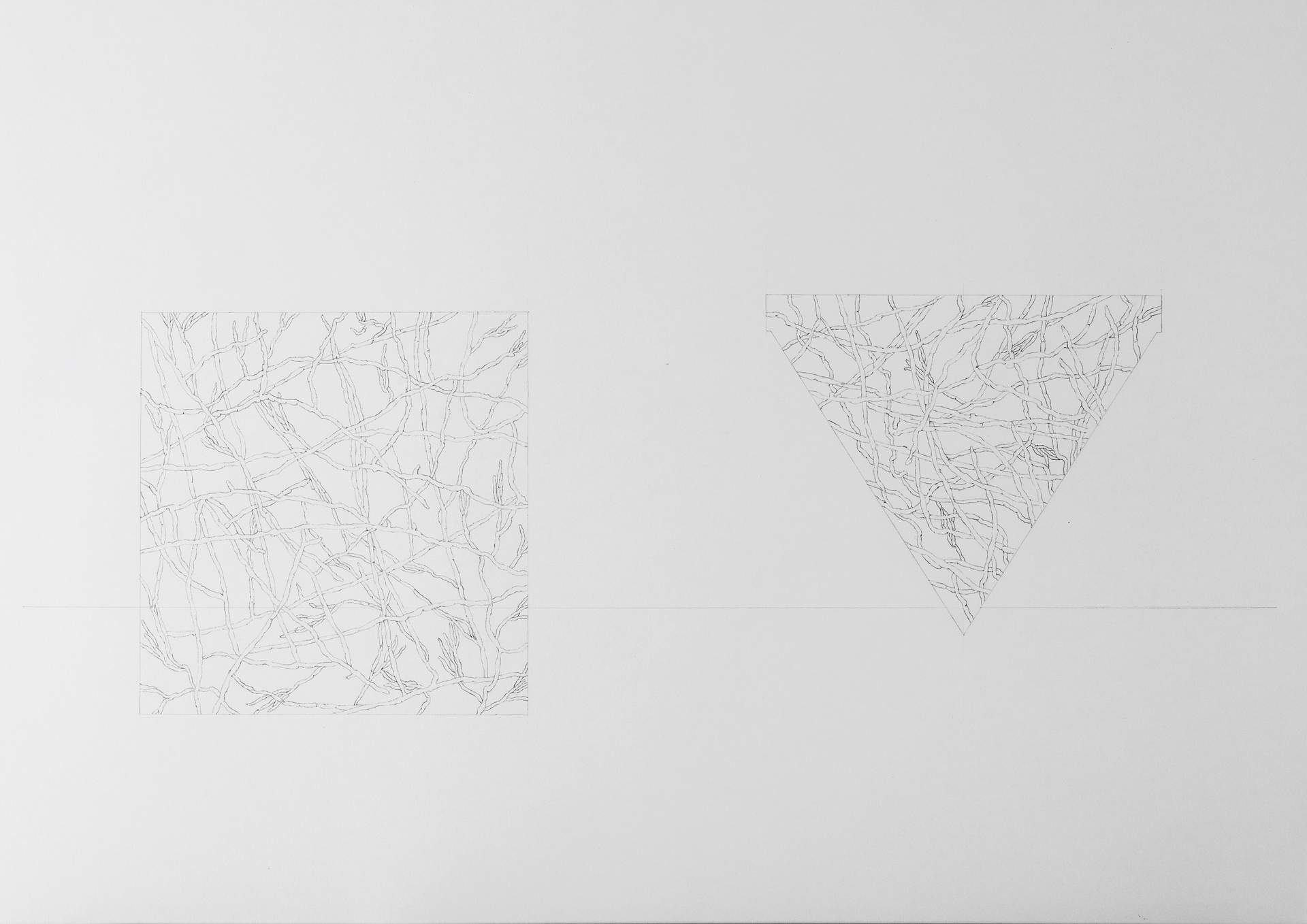 04_ARCHIVO, mold sketch, 59 x 42 cm, pencil, paper, 2022